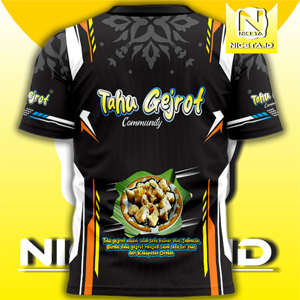 niceta.id KAOS JERSEY TAHU GEJROT TERBARU LENGAN PENDEK DAN PANJANG