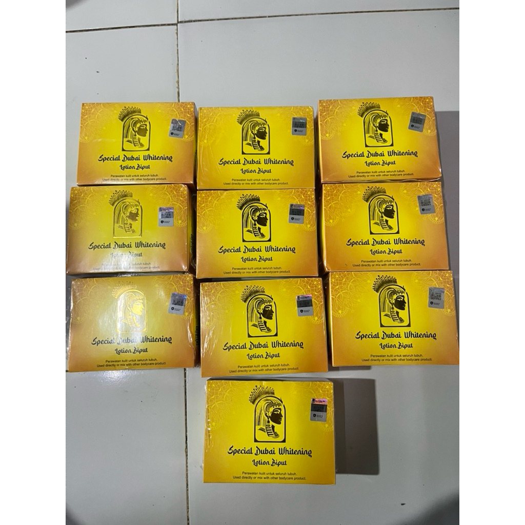 10 BOX PAKET RESELLER biput dubai whitening lotion biput original / old new sp dubai 10 box