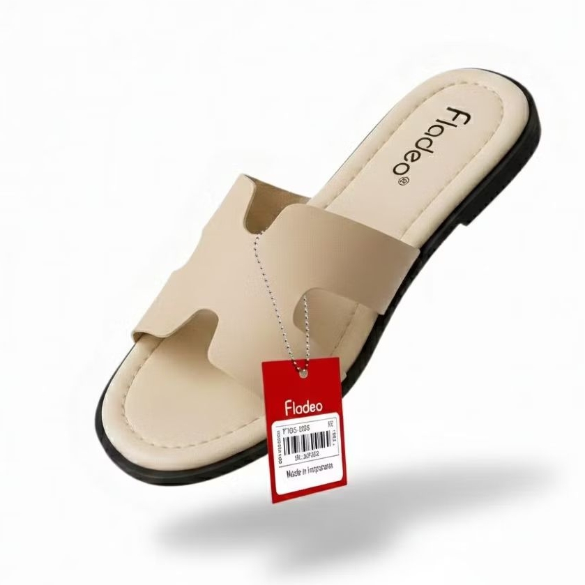 [SANDAL WANITA FLAT PROMO LEBARAN] Sandal CEWEK  Fladeo Terbaru Model H Perempuan Sandal Wanita Flad