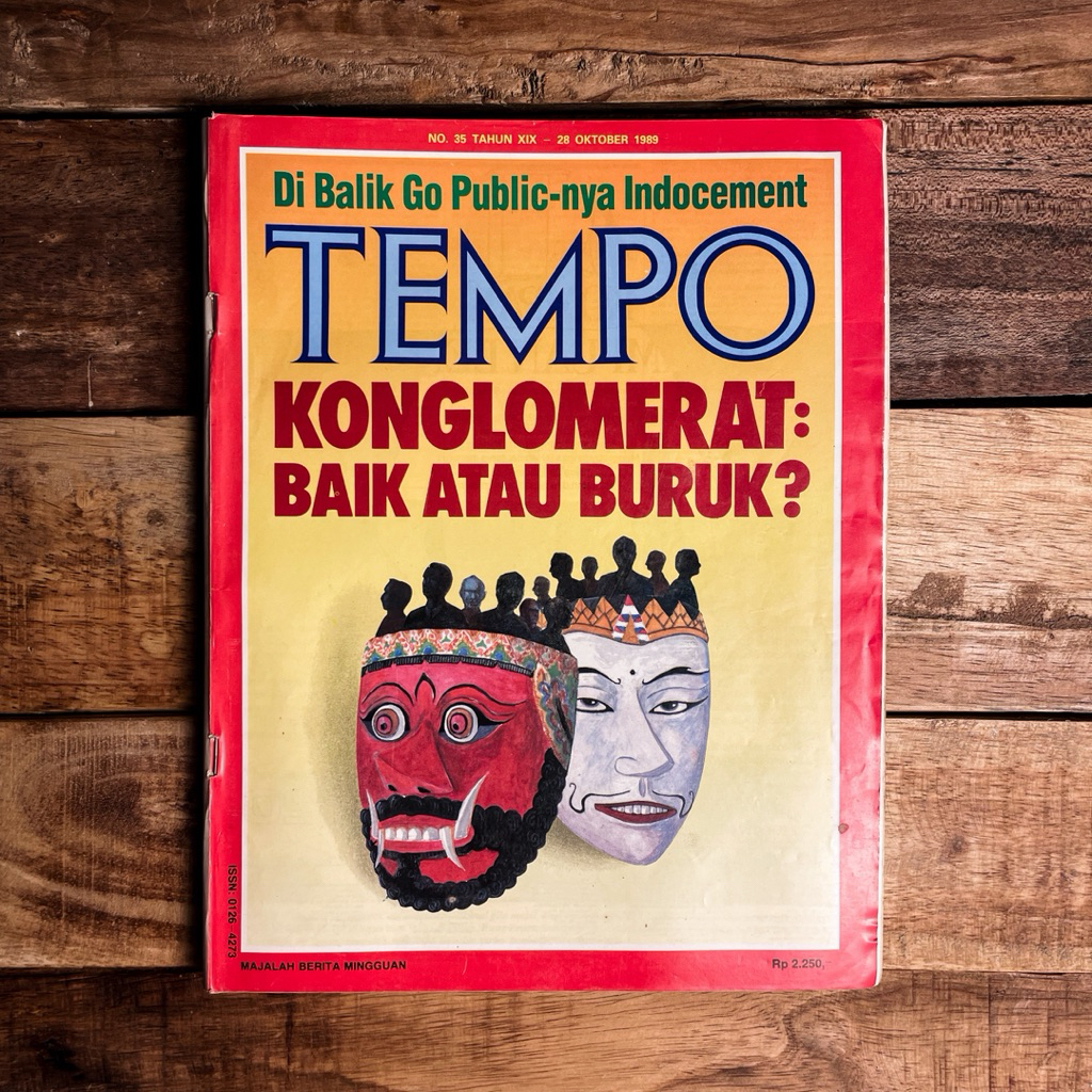 Majalah Berita Mingguan Tempo No. 35 Tahun XIX 28 Oktober 1989 Konglomerat: Baik atau Buruk? | Di Ba