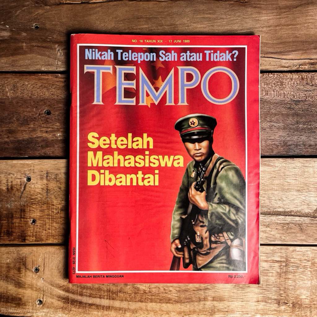 Majalah Berita Mingguan Tempo Edisi No. 16 Tahun XIX 17 Juni 1989 Setelah Mahasiswa Dibantai | Nikah