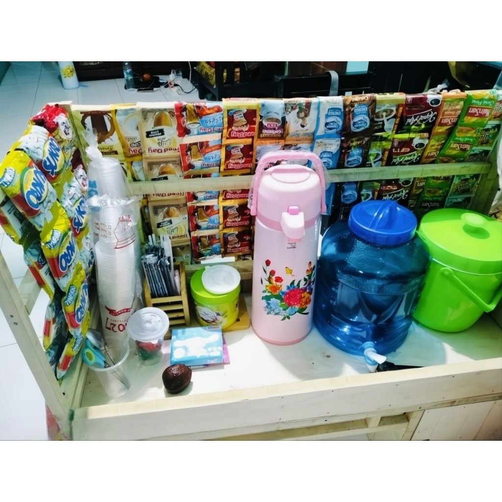 Termurah Gerobak kopi keliling / Gerobak motor ukuran 90×85×40cm & 90×100×40cm