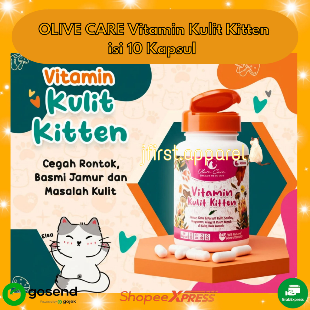 OLIVE CARE Vitamin Kulit Kitten isi 10 Kapsul