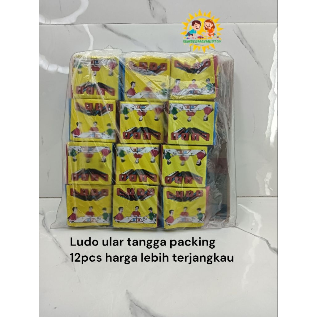 LUDO ISI 24 Mainan Anak Jadul Ludo dan Ular tangga isi 12,LUDO ISI 12,LUDO ISI 24