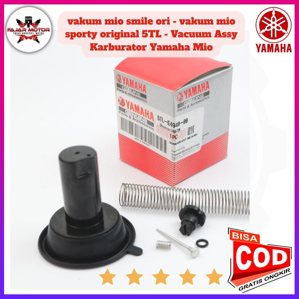 vakum mio smile ori - vakum yamaha mio sporty original 5TL - Vacuum Assy Karburator Yamaha Mio