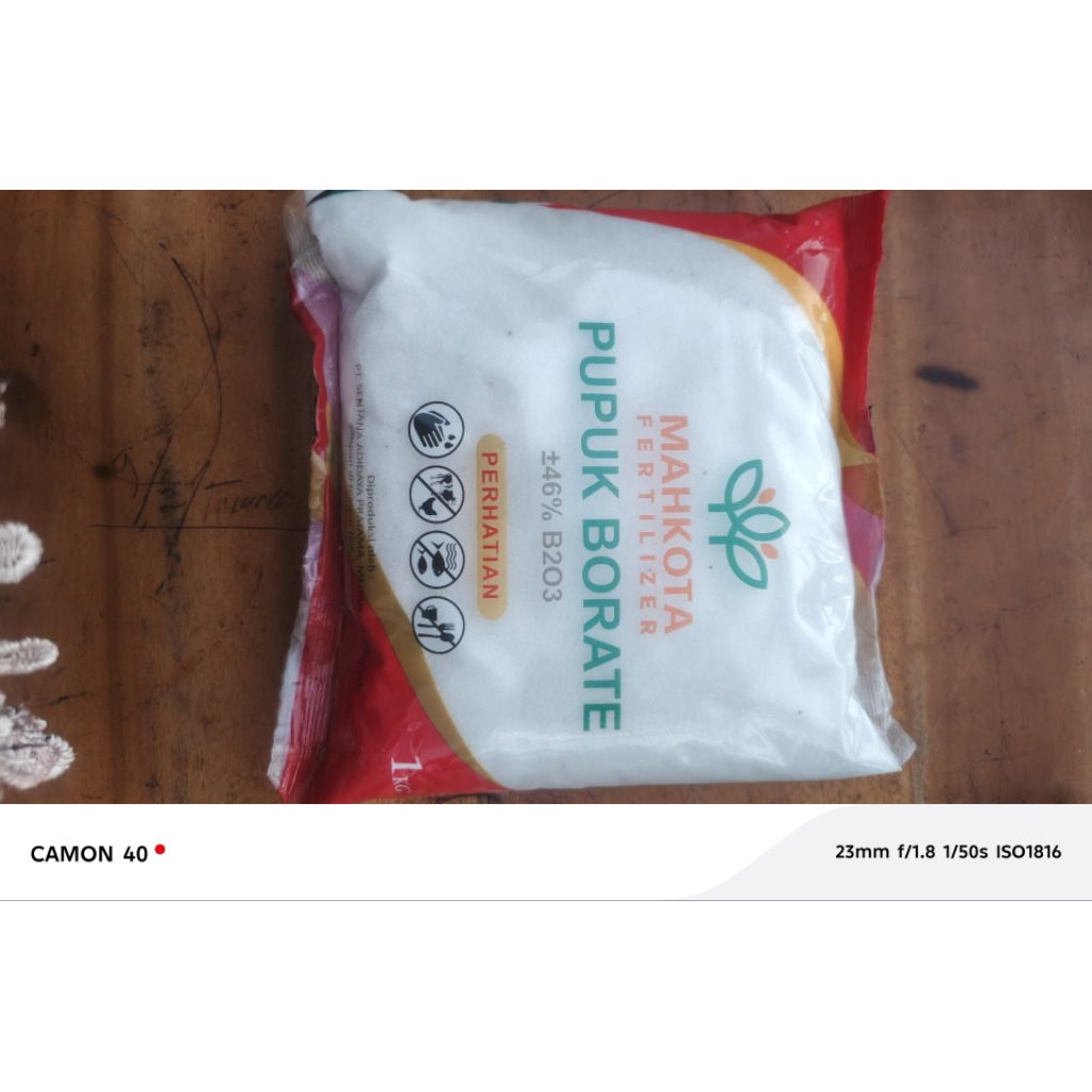 Pupuk Borate Mahkota pelengket buah kemasna 1 kg