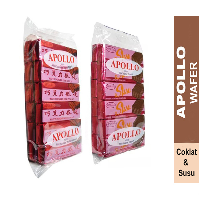 Apollo Wafer Coklat/Susu Wafer apollo Malaysia