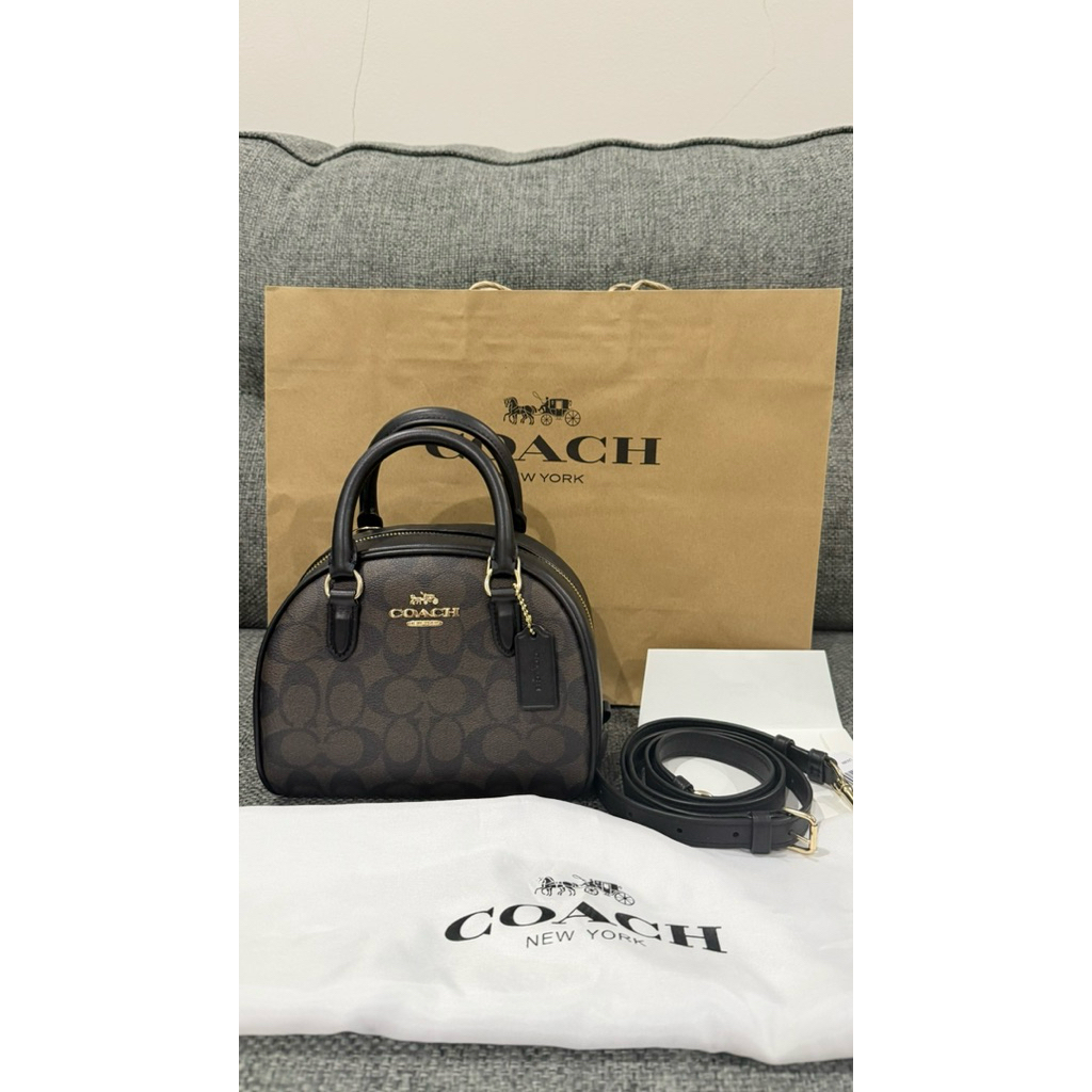 Tas Coach Sydney Satchel in Signature Preloved Original Like New Bag