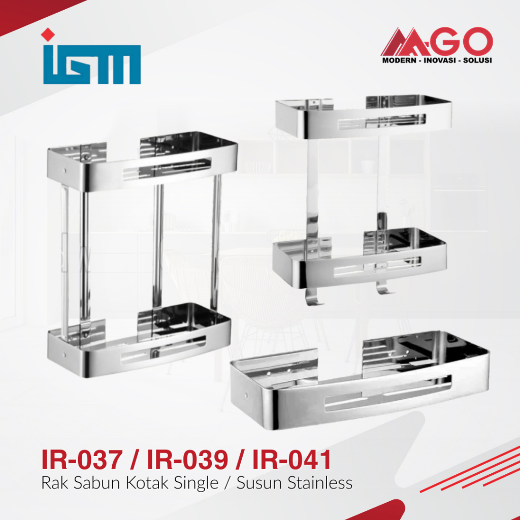 Rak Sabun Kotak Single / Susun IGM (IR-037 / IR-039 / IR-041)