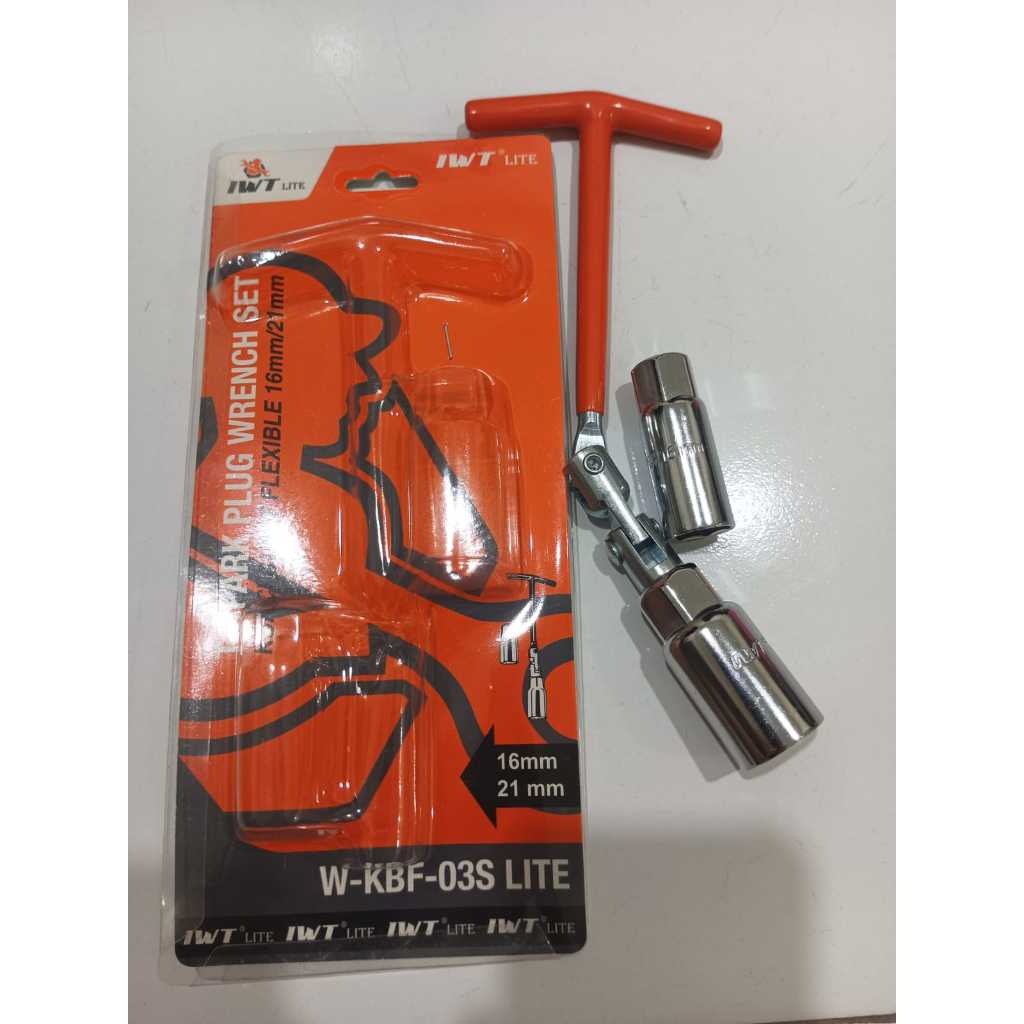 kunci busi flesibel IWT 16mm dan 21mm / kunci busi motor mobil IWT 16mm dan 21mm