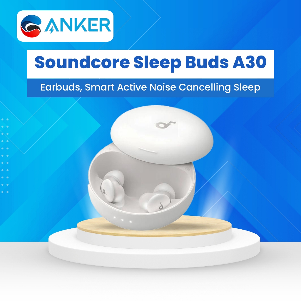 ANKER Soundcore Sleep Buds A30 by Anker Sleep Earbuds, Smart Active Noise Cancelling Sleep Headphone