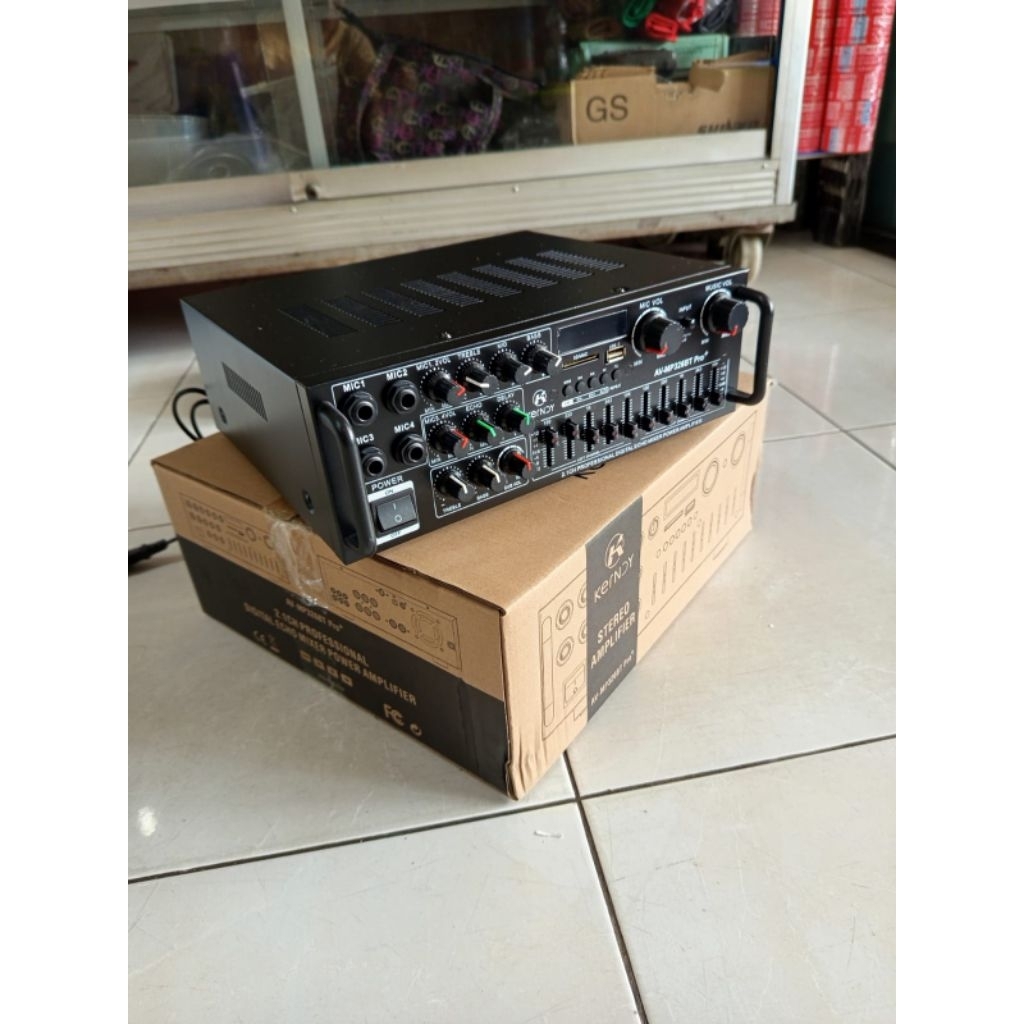 Kerndy Amplifier Av326BT pro + Bluetooth, Mp3, Sd card Digital setreo Karauke sistem