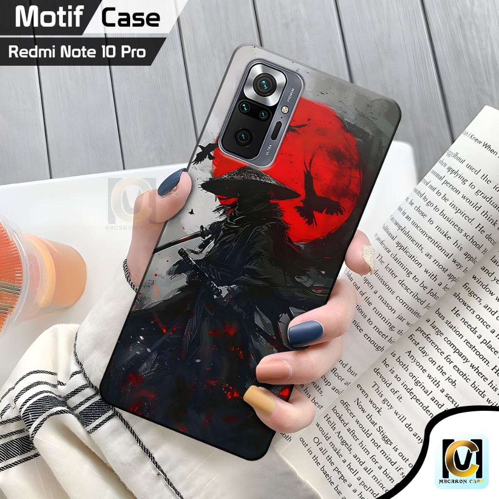 CASE REDMI NOTE 10 PRO MOTIF Samurai SILIKON CASING PELINDUNG HP XIAOMI REDMI NOTE 10 PRO TERBARU SO