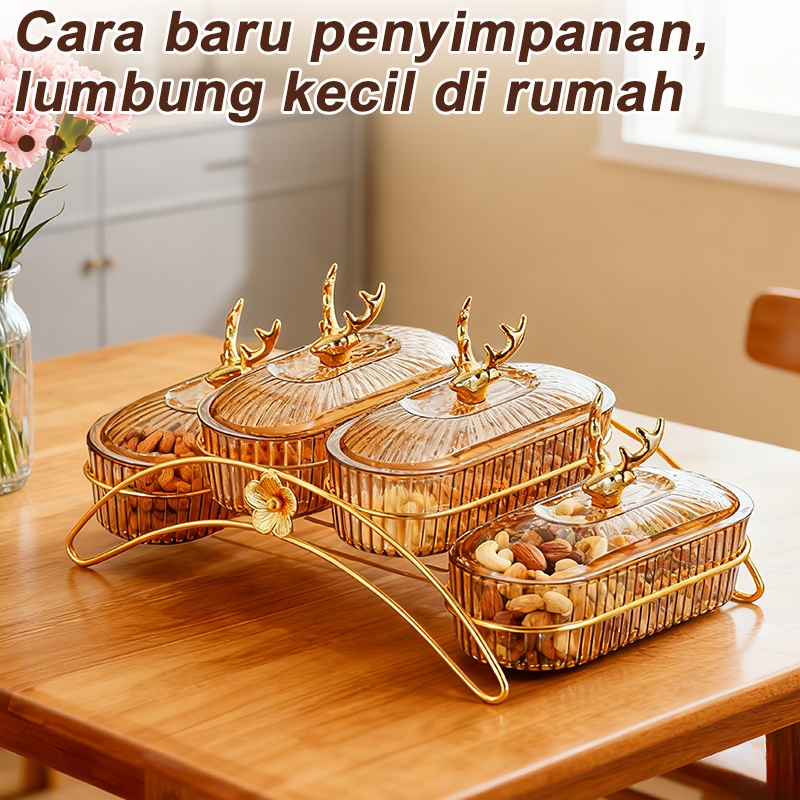 3/4 Tingkat Keranjang Buah Tempat Buah Toples Tempat Buah Snack Makanan Ringan Wadah Buah Dengan Tat