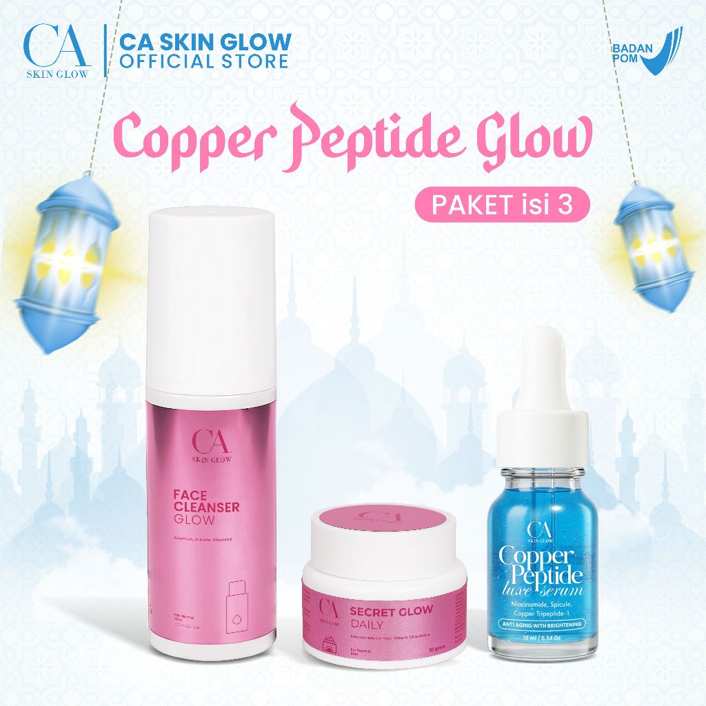 Paket Copper Peptide Glow isi 3 CA SKIN GLOW
