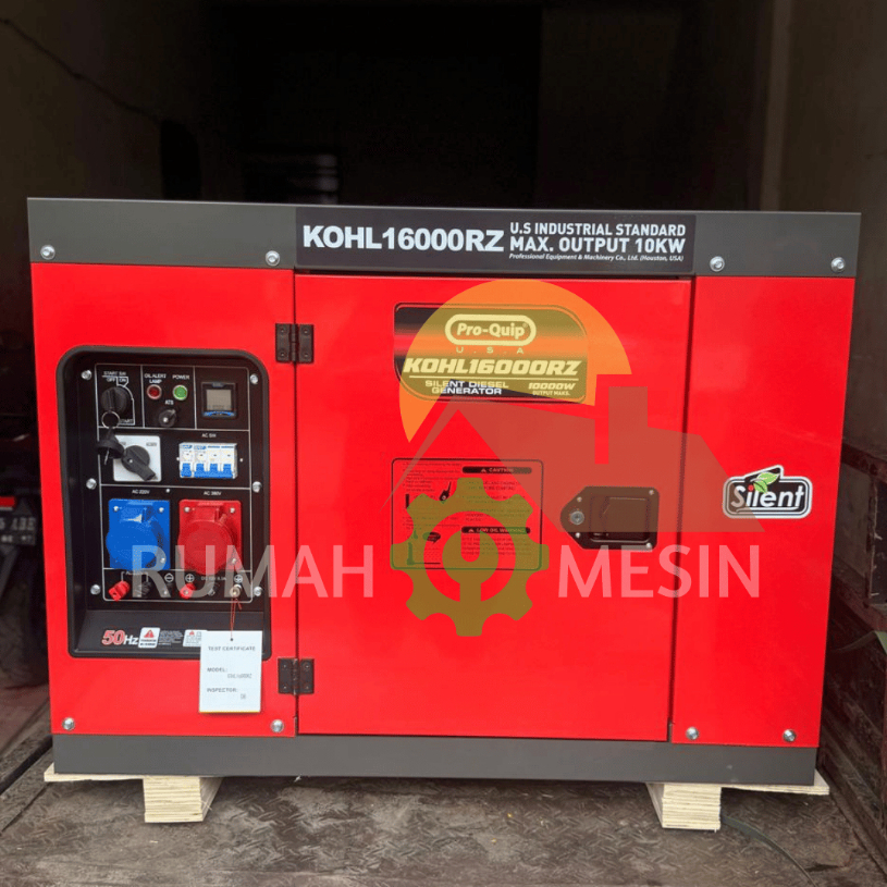 Genset Silent Diesel Proquip KOHL 16000 1 Phase/ KOHL 16000 RZ Dual Phase Genset Silent 10.000 Watt 