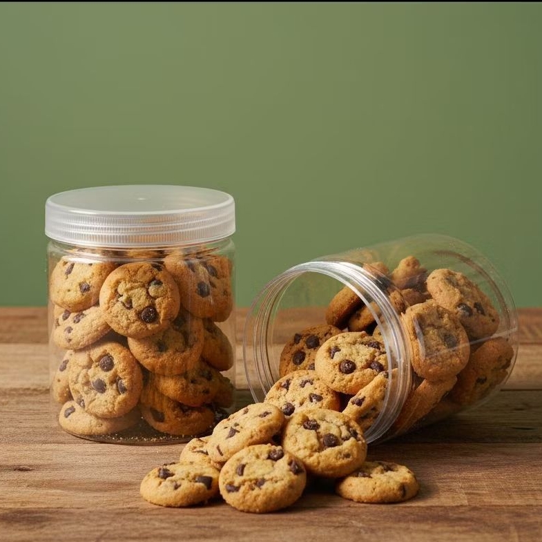 Mini Cookies Crunchy by Overbites.id Toples 600 ml - Kue Kering Premium Cookies Chocochips Red Velve
