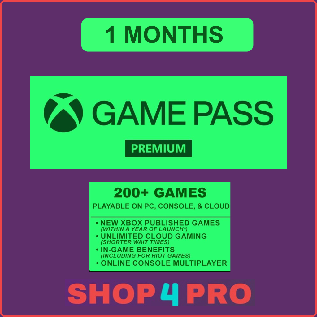 XBOX Game Pass Premium 1 Bulan Untuk XBOX Dan PC Indonesia