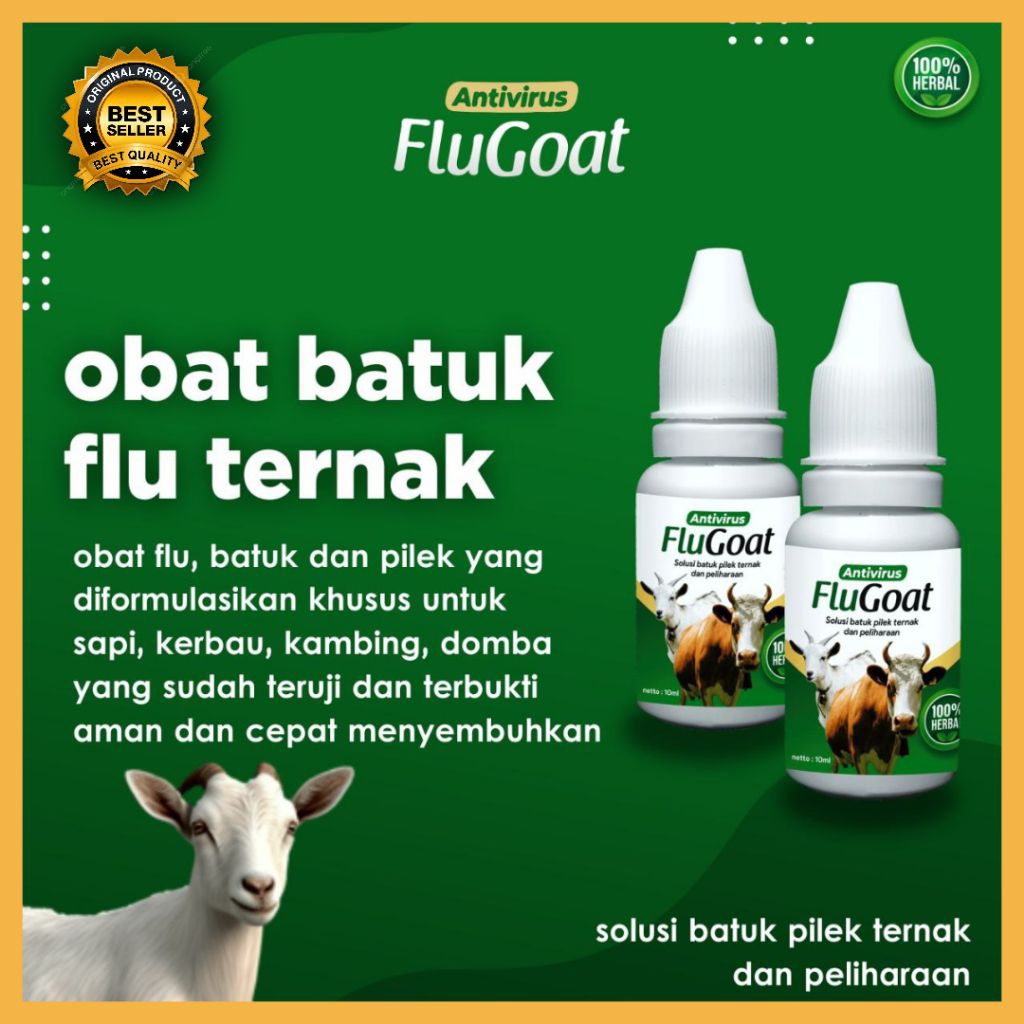 BERKUALITAS  Obat Kambing Flu Batuk, Obat Kambing Flu Dan Batuk