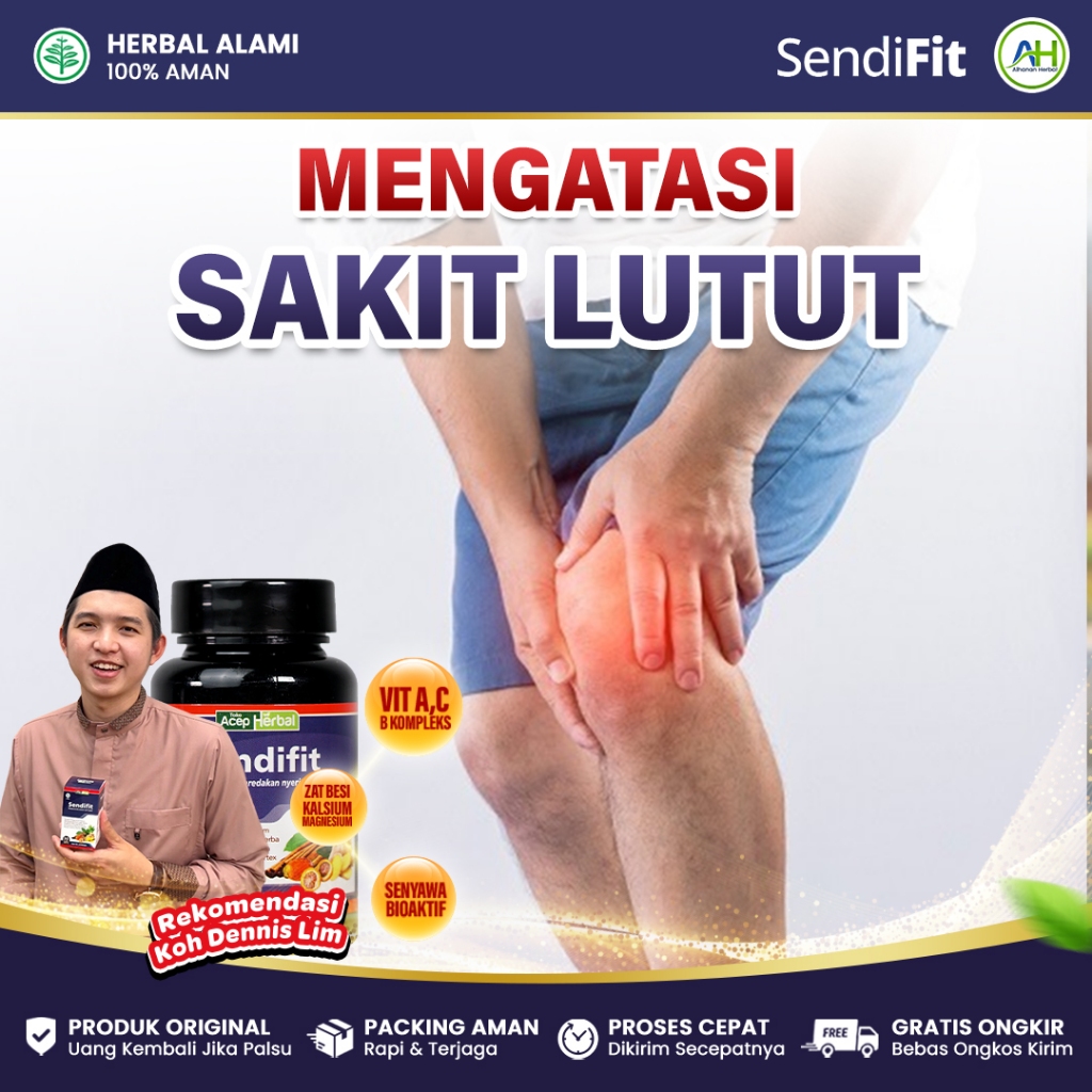 Obat Sakit Lutut Belakang, Sakit Belakang Lutut, Nyeri Lutut, Sakit Lutut Menahun - Sendifit Asli