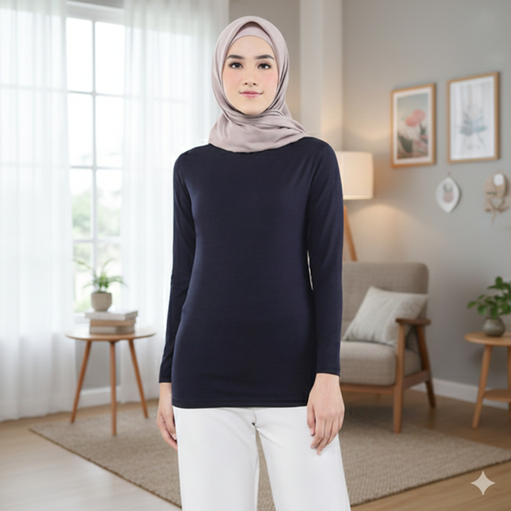 Baju Manset Dalaman Wanita Lengan Panjang