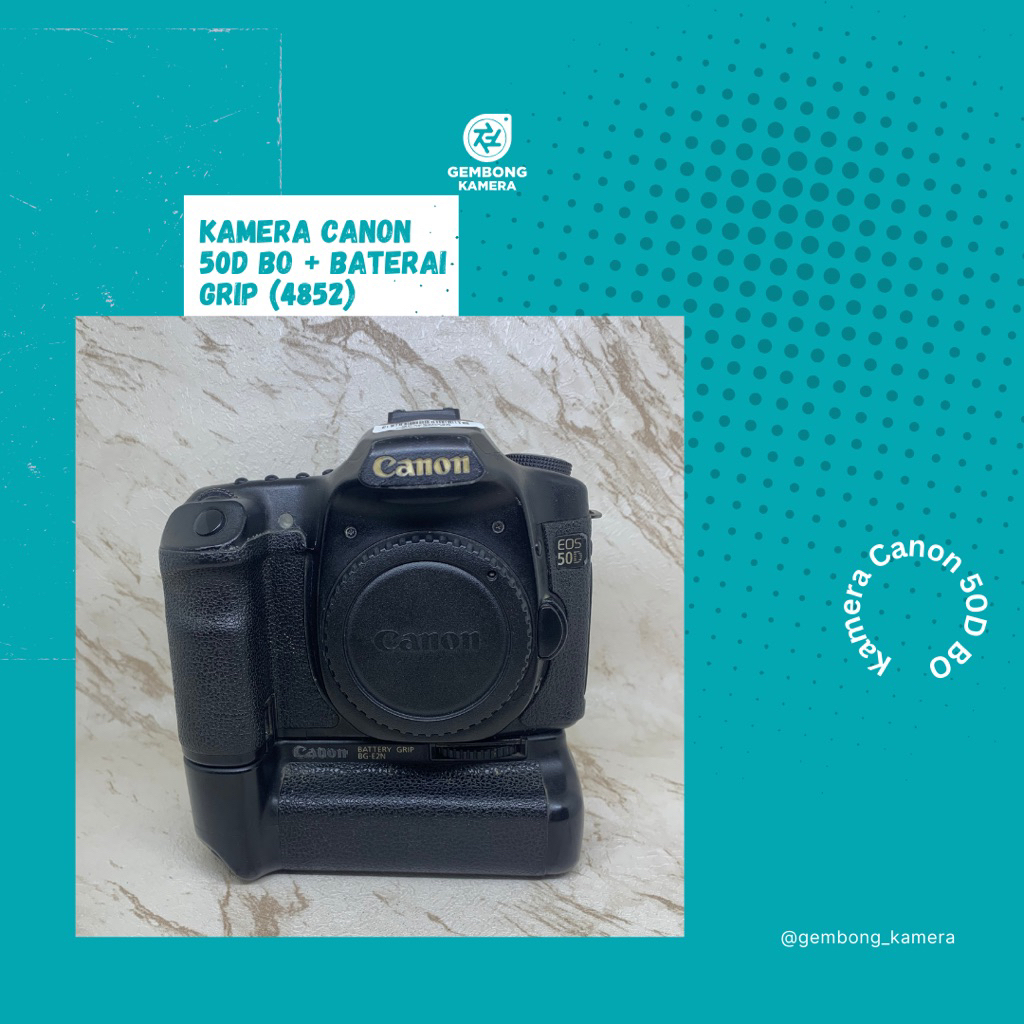 Kamera Canon 50D BO+ Baterai Grip Murah Mantap