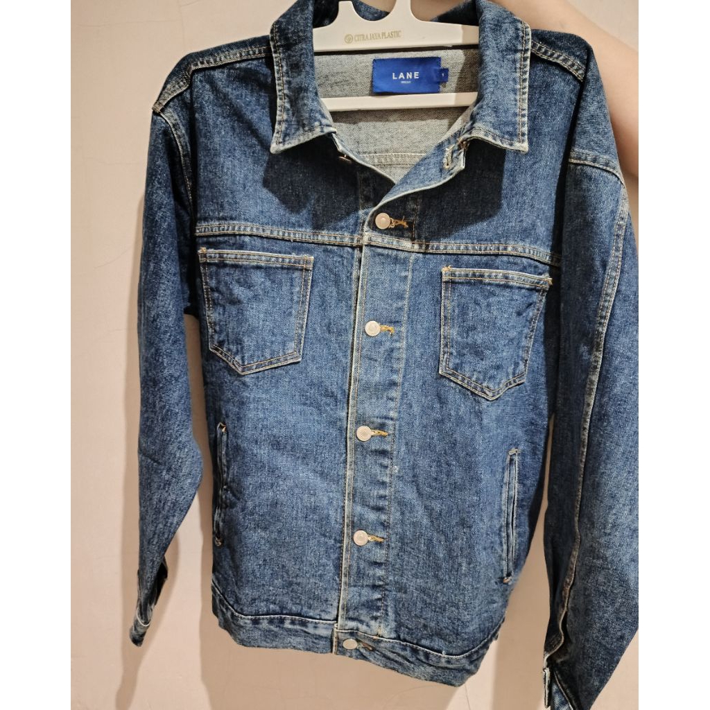 Jaket jeans tebal Lane