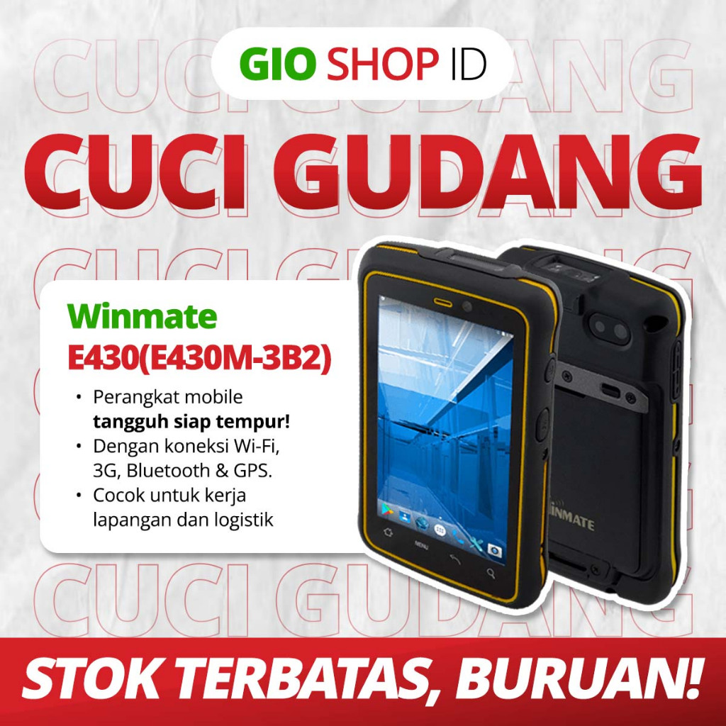 Komputer Genggam WINMATE E430M ANDROID 2.3, WIFI, BLUETOOTH, 3G, GPS - Mudah Digenggam Untuk Kegiata