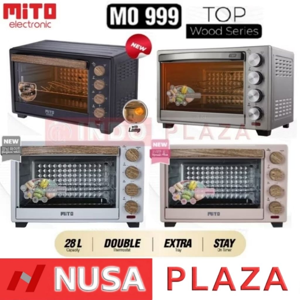 OVEN LISTRIK MITO 28 Liter MO 999 / OVEN MITO MO999 / MITO OVEN MO999 (KHUSUS MEDAN)