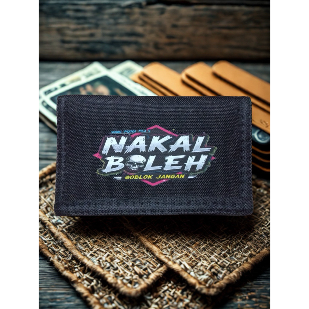 DOMPET PRIA LIPAT 3 KAIN KANVAS TEBAL DOMPER COWOK GAUL LIPAT 3 ORIGINAL