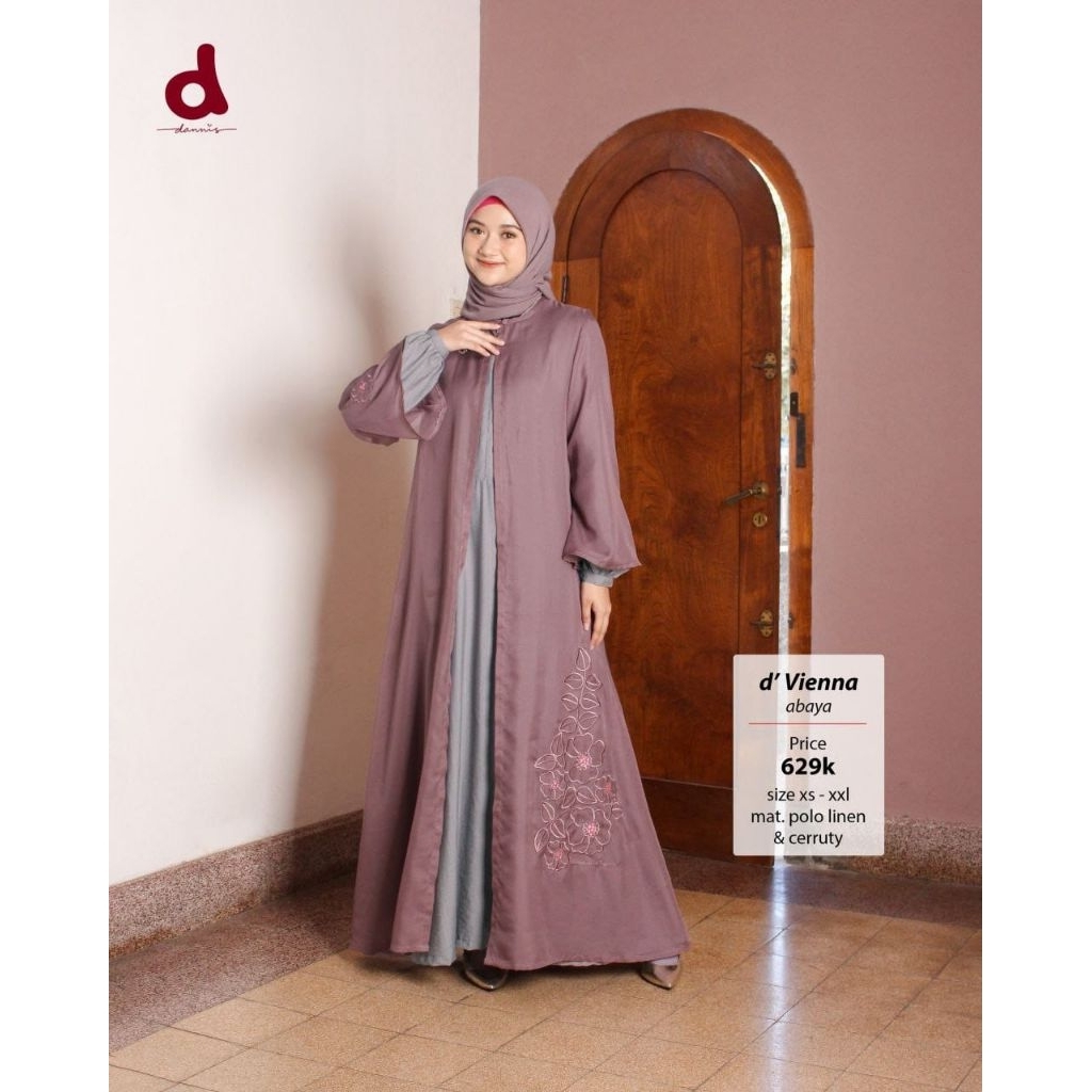 Dannis Dewasa Abaya d'Vienna Purple Promo