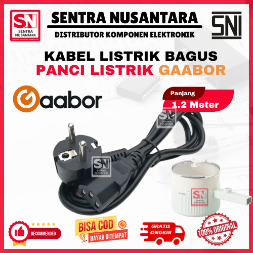 KABEL LISTRIK  GAABOR HIGH QUALITY ANTI KORSLET | COK KABEL PANCI PORTABLE GAABOR | PANCI LISTRIK GA