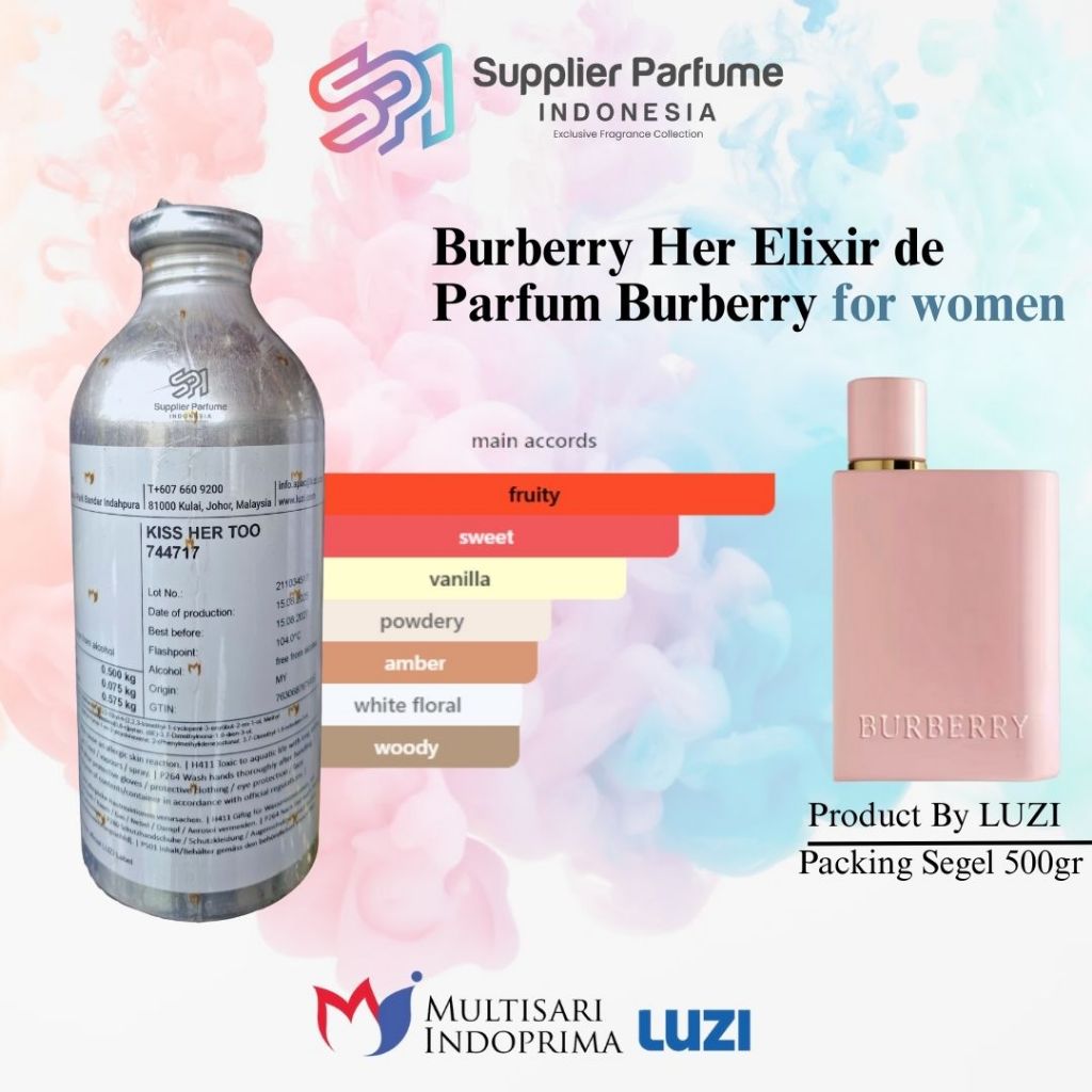 BURBERRY HER ELIXIR FOR WOMEN By LUZI Segel 500gr