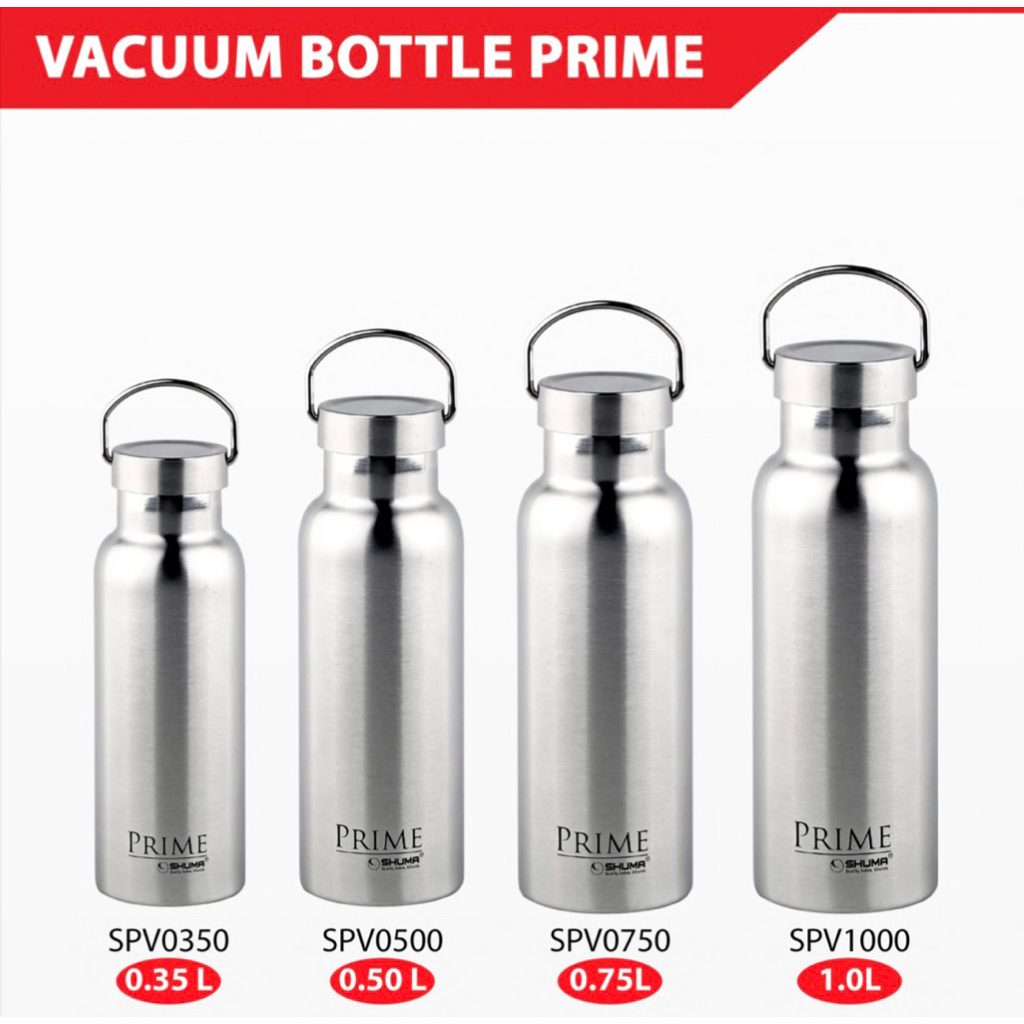 Botol Minum Shuma Prime 500ml - Insulasi Suhu, Desain Elegan, Ringan