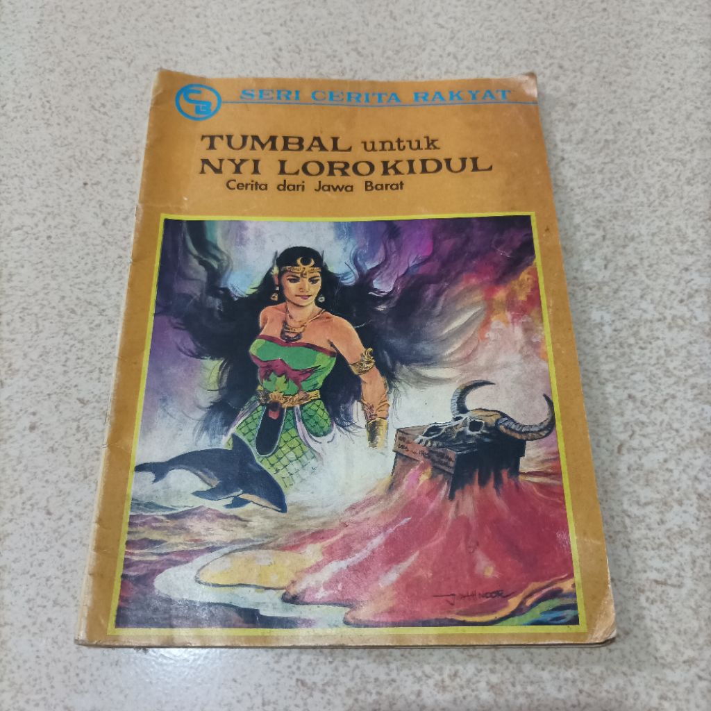 Vintage Buku Dongeng Cerita Jawa Barat Tumbal Nyi Roro Kidul