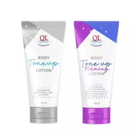 QL COSMETIC Body Tone Up Lotion 150ML | Pelembab Tubuh | Instant Brightening Hand and Body