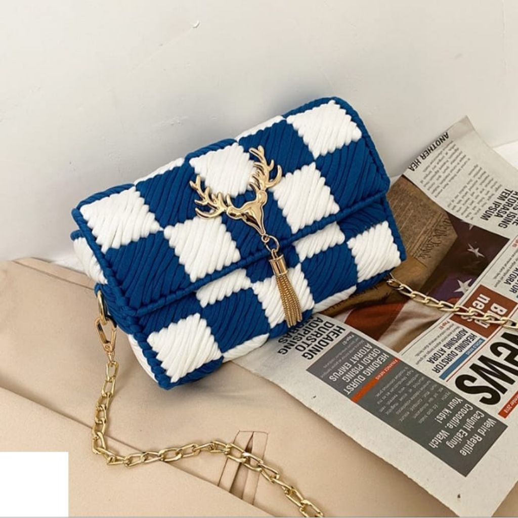 Tas HANDMADE. Tas rajut kanvas dari benang chenille yg lembut (PRE-ORDER)