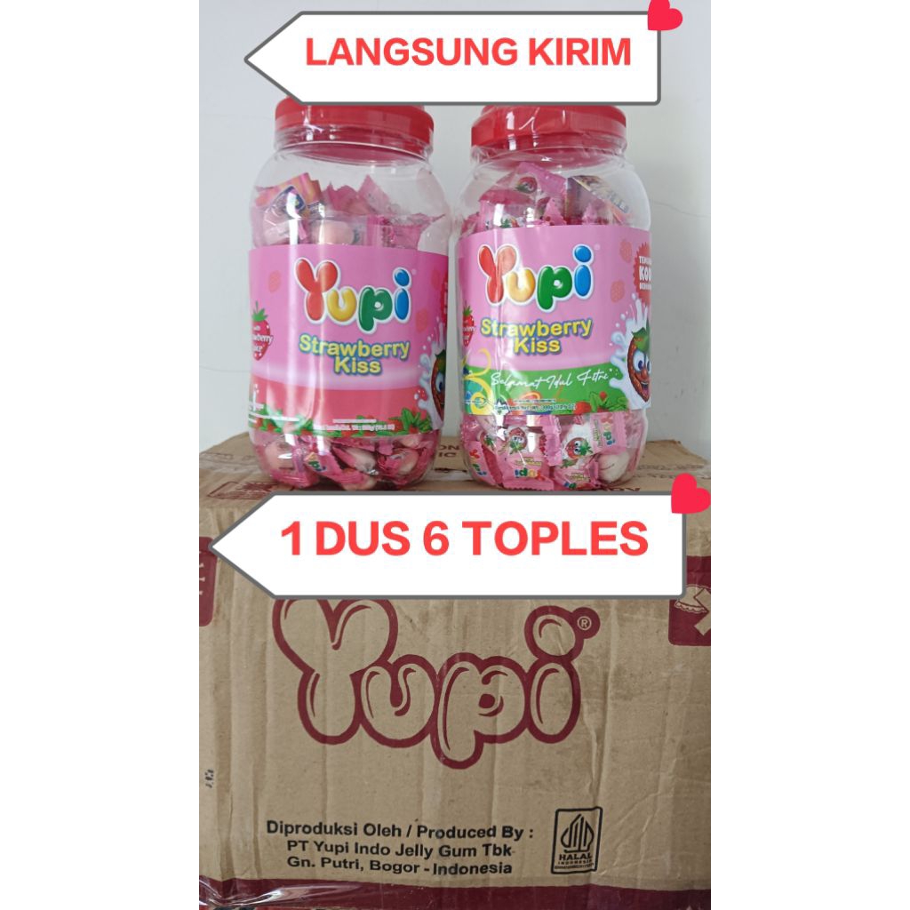 *LANGSUNG KIRIM* PERMEN YUPI TOPLES 1 DUS ISI 6 TOPLES