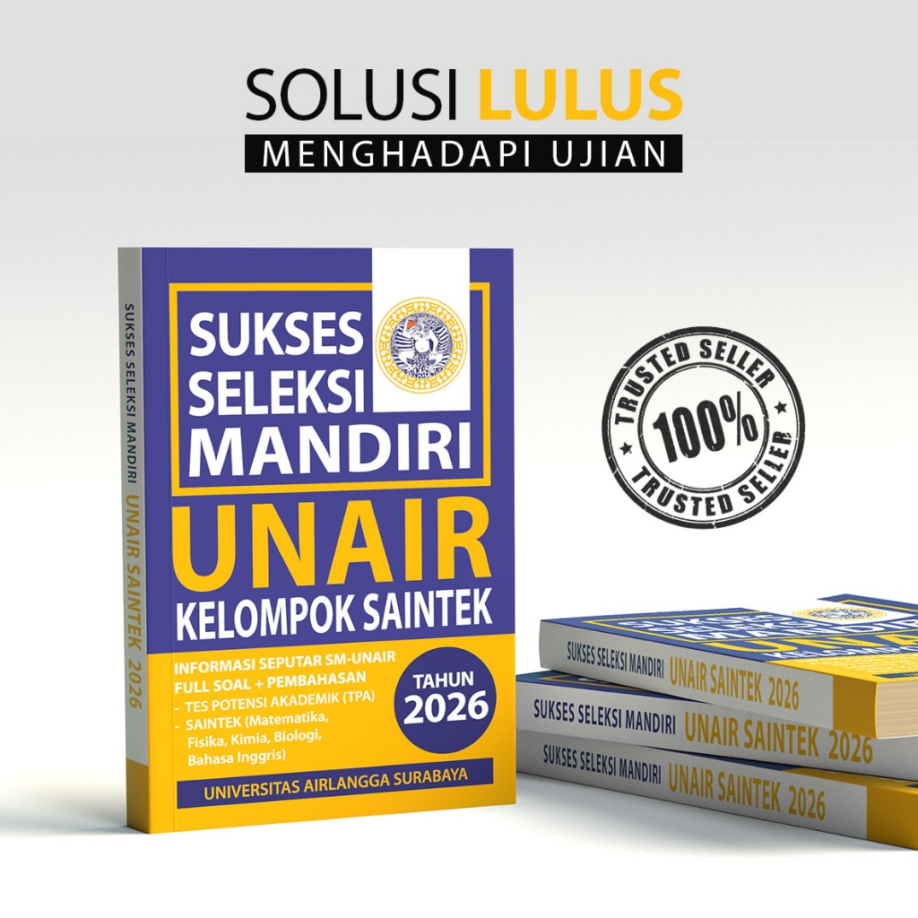 BUKU SELEKSI MANDIRI UNAIR SAINTEK 2026 - SMUA UNAIR SAINTEK 2026