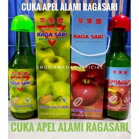[READY] CUKA APEL ALAMI RAGASARI 330 ML - MINUMAN ASAM APEL ALAMI DAN BERKUALITAS - READY BOTOL APEL