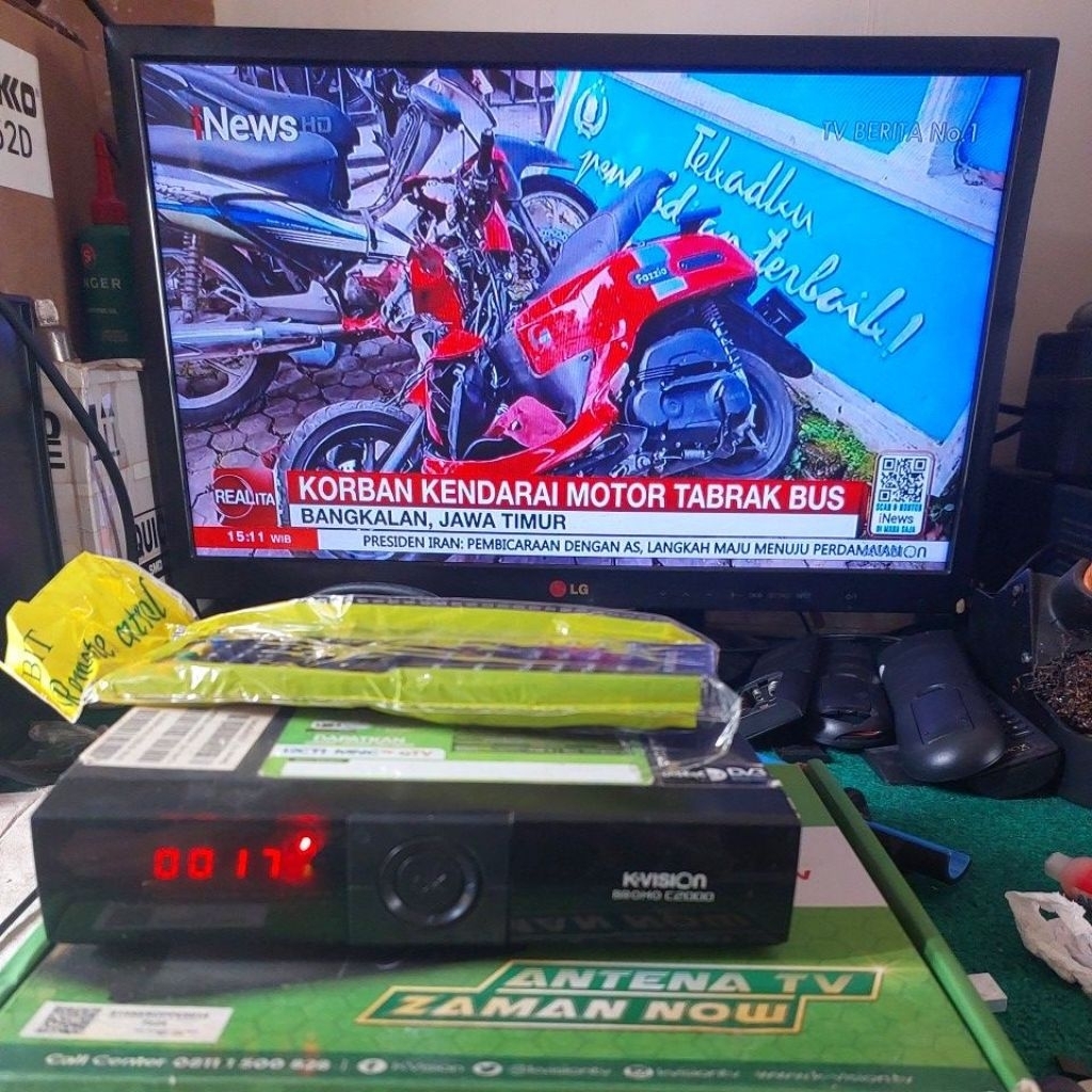 K vision Bromo Bekas Normal bonus Remot Baru