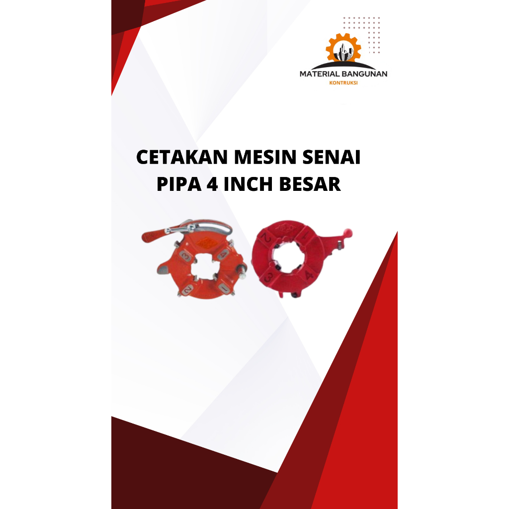 KEPALA CETAKAN MESIN SENAI PIPA 4 INCH / AKSESORIS MESIN THREADING MACHINE 4" BESAR