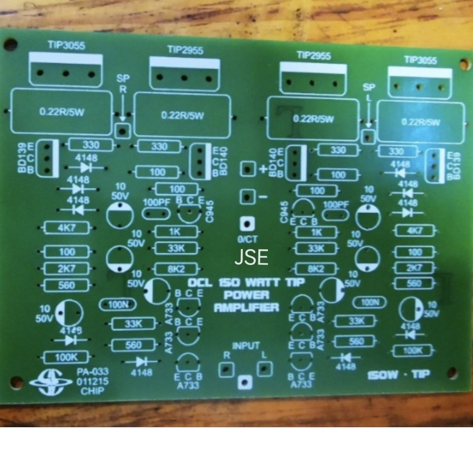PCB AMPLI POWER OCL 150 WATT STEREO