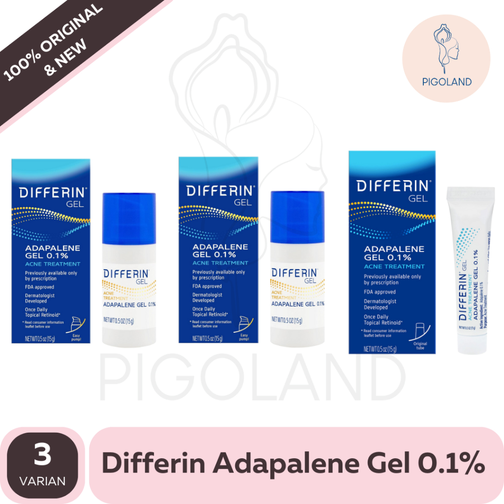 Differin Adaplene Acne Treatment Krim Obat Jerawat Gel 0.1%