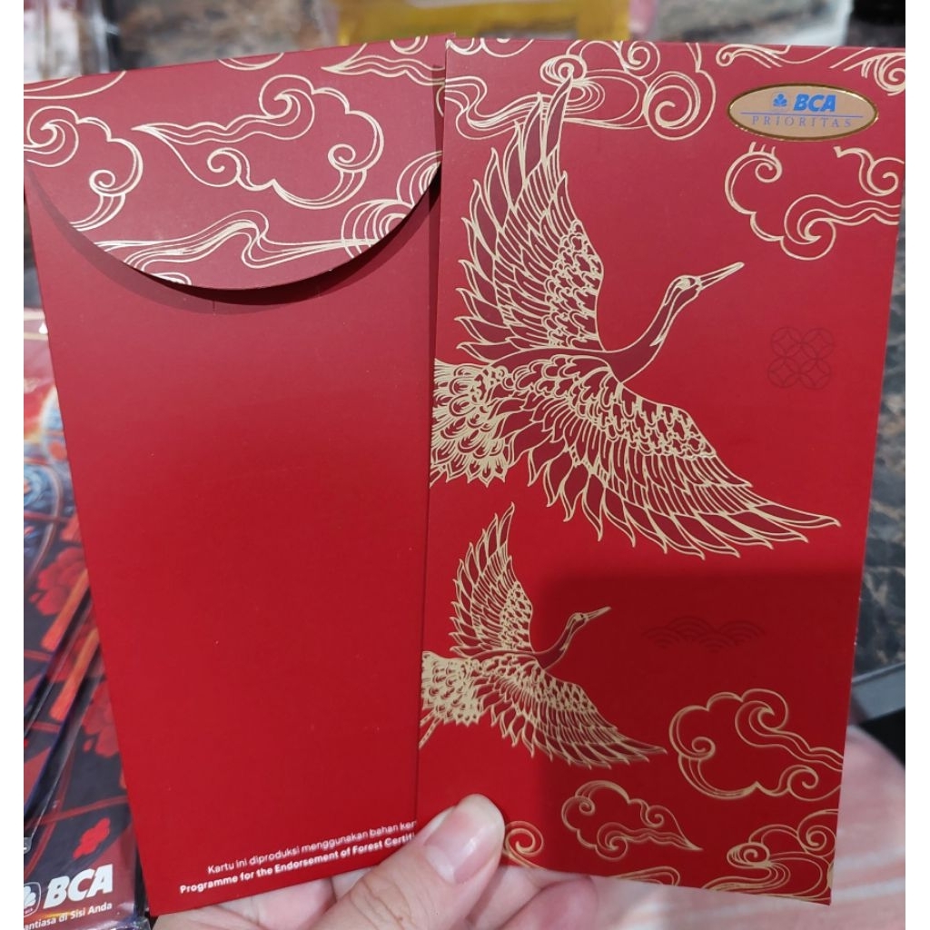 Kertas Angpao Bank Prioritas Danamon BCA BJB OCBC NISP Satuan Lembaran