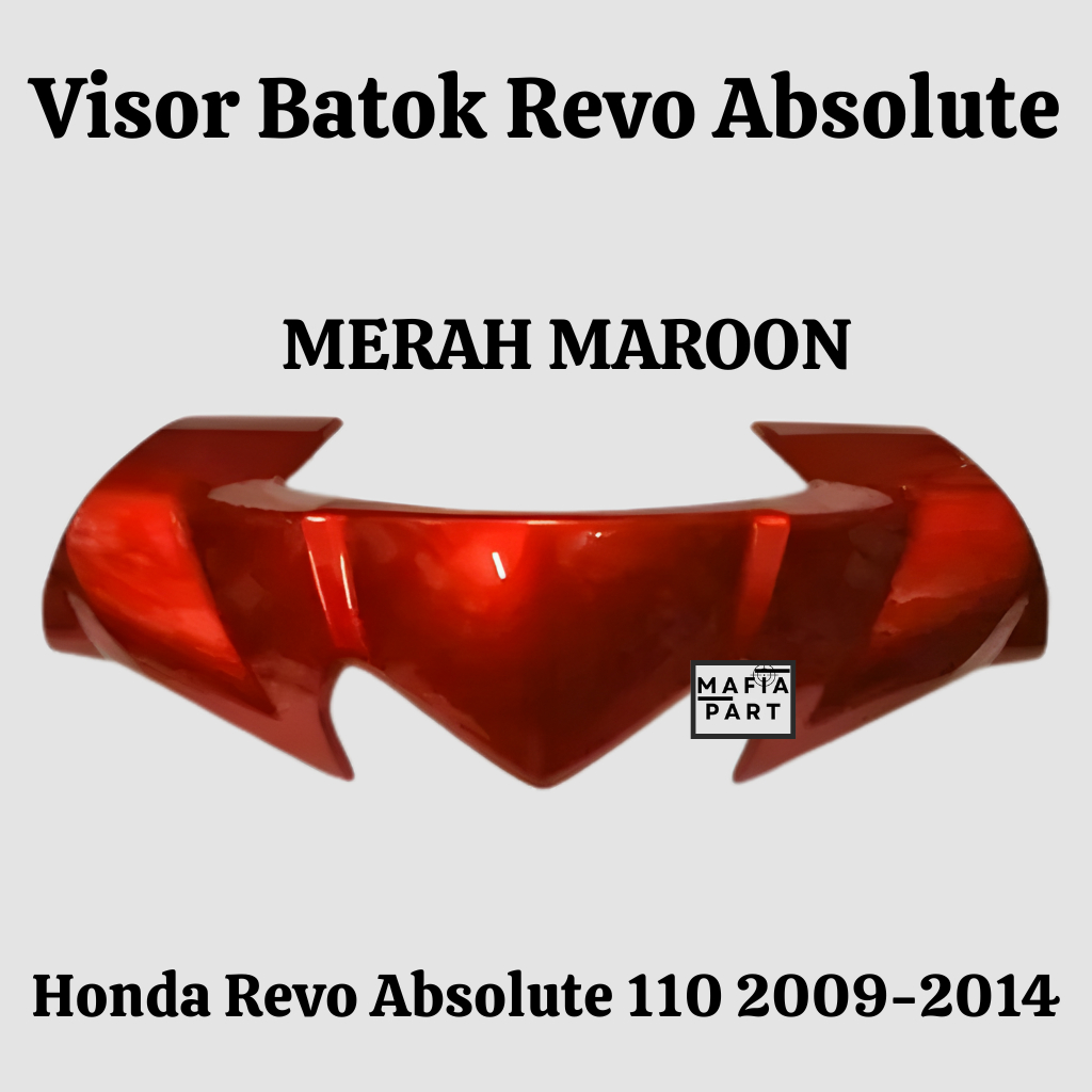 Visor Revo Absolute Batok Atas Revo Absolute 110 th 2009-2014 Merah Maroon