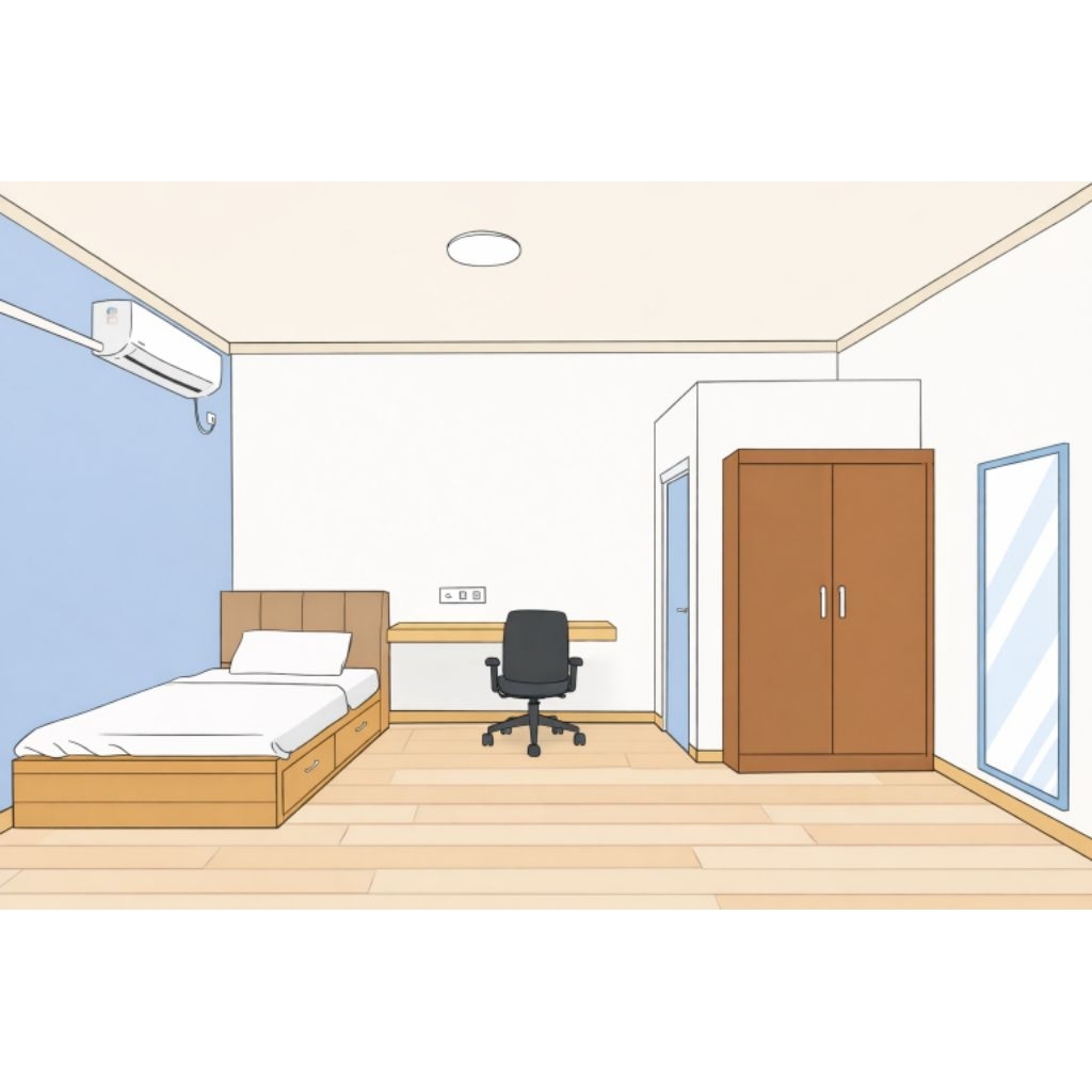 Jasa Desain Interior Kamar / Ruangan Lama (Visual 3D Konsep)
