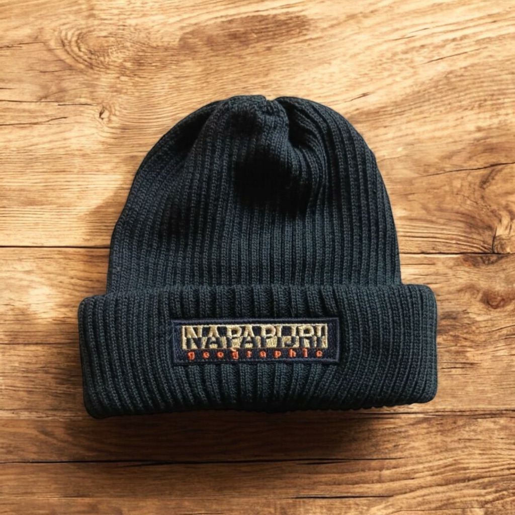 Topi kupluk pria rajut tebal premium topi kupluk napapijri