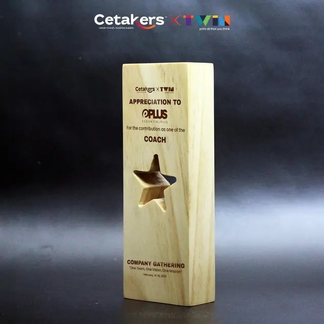 Plakat Kayu - Bintang - PK-01 + Box