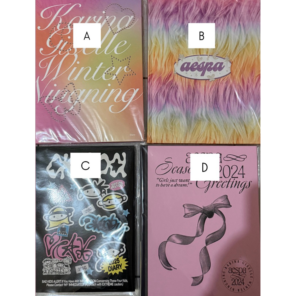 AESPA Season’s Greeting Diary 2022 2023 2024 2025